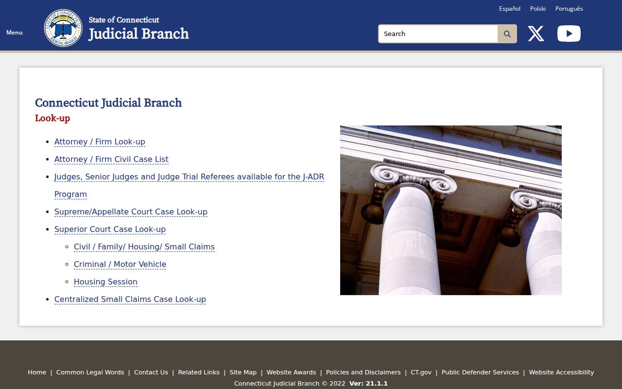 New Haven active warrant search through the Connecticut Judicial lookup gateway